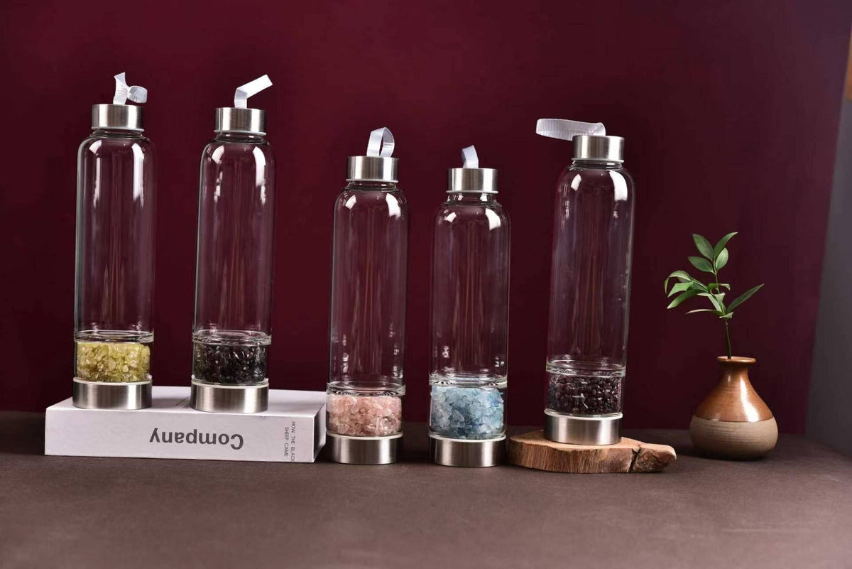Citrine Crystal Tumble Water Bottle