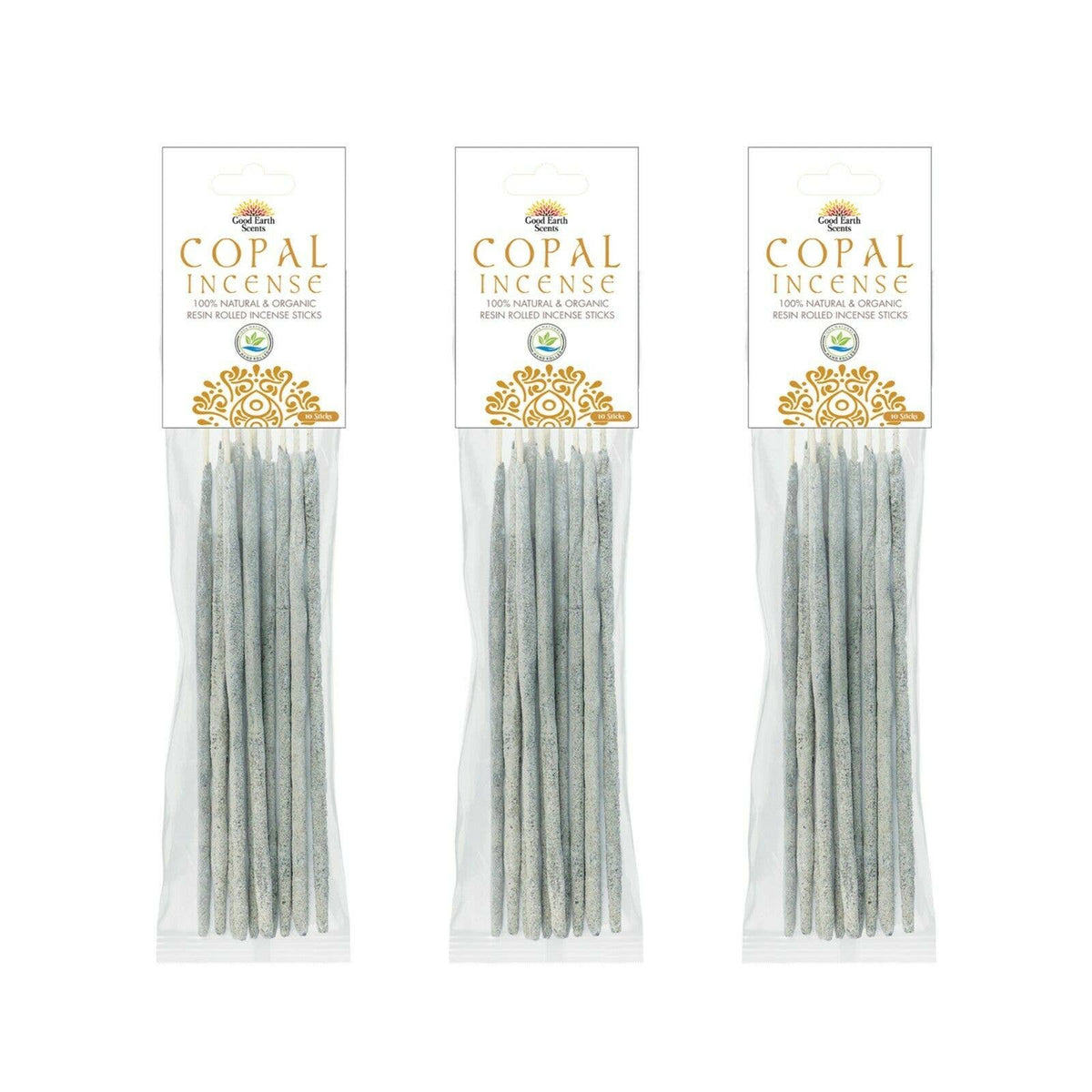 Artisan Resin Rolled Incense Sticks - Copal (10)