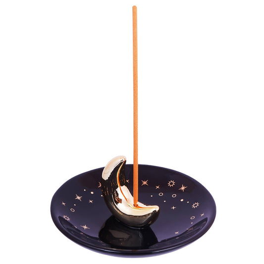 Ceramic Moon Incense Holder