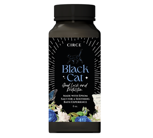 Soul Bath Elixir Spiritual Soak: Black Cat - Good  Luck and Protection