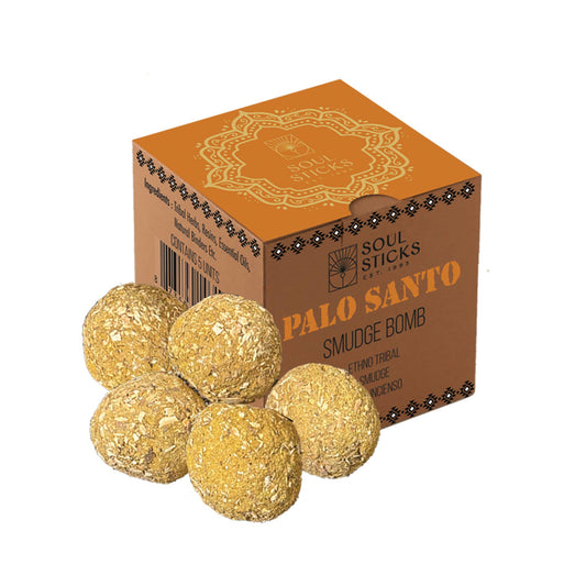 Palo Santo Smudge Bombs w/ Burner 2.5" x 2.5"