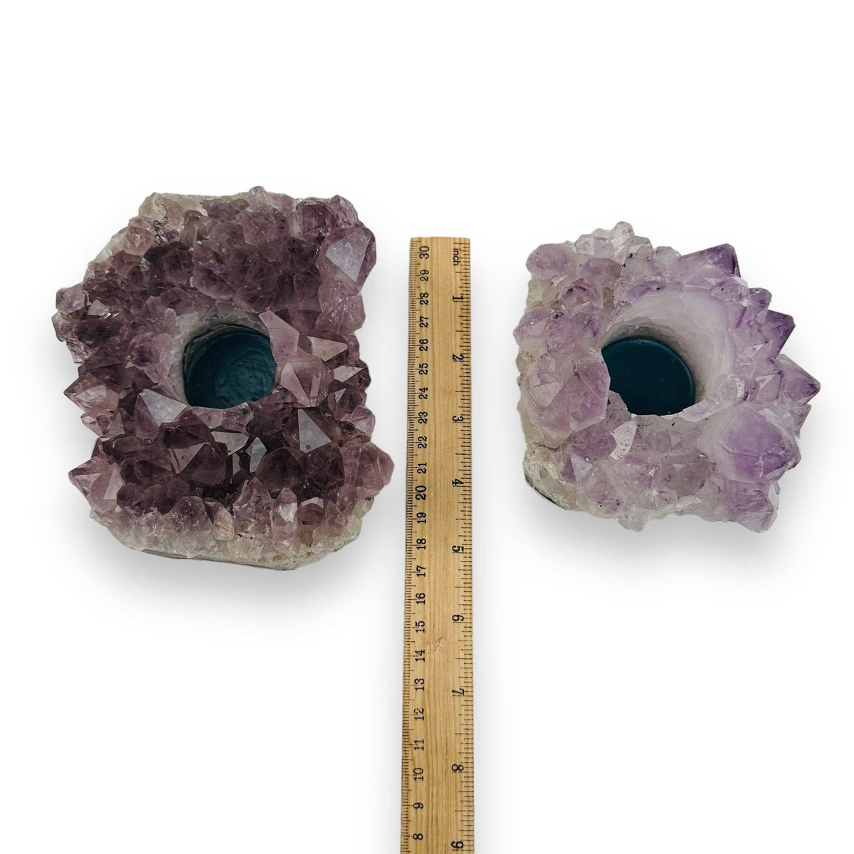 Amethyst Crystal Candle Holder